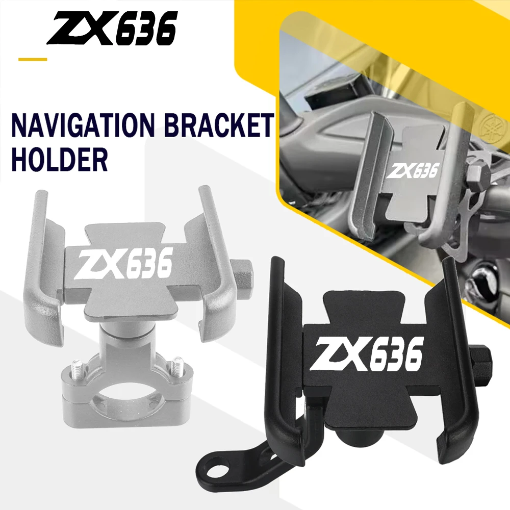 

Motorcycle Accessories For KAWASAKI ZX636 ZX636R ZX 636 R ZX-636 Mobile Phone Holder GPS Navigation Smartphone Mount Bracket