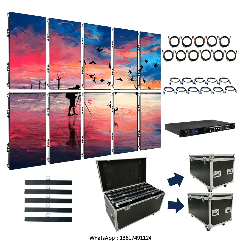 Guangdong 5x3 P2.9 P3.91 P4.81 DJ Display Rental Event Big Outdoor Advertising TV Stage Led Video Wall Panel LED Screen Price