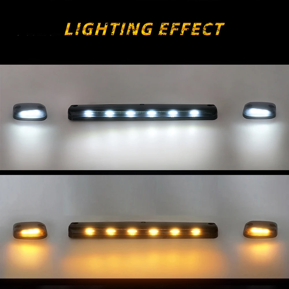 All-weather Visibility 9.7*6cm LED Pickup Truck Lights Truck Light Easy Installation Lights Hassle-free Mounting