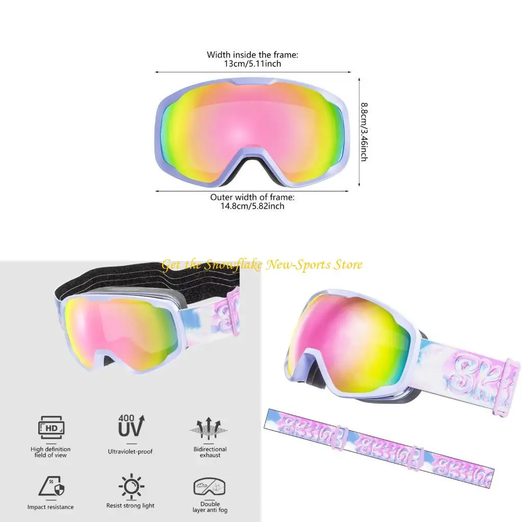 

E56d детские спортивные лыжные очки для мальчиков-подростков в возрасте 3-15 лет для тумана лыжные очки