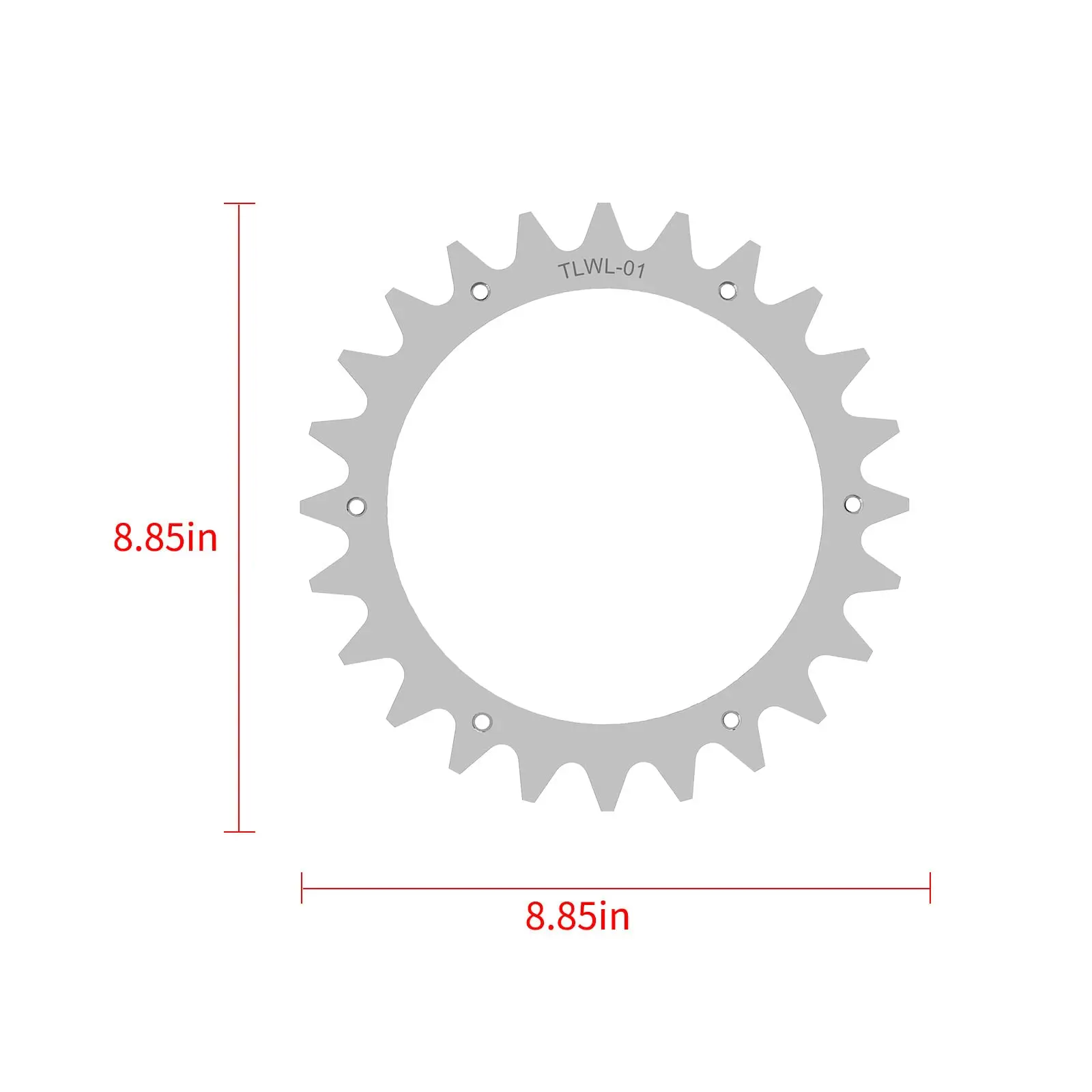 Improved Wheel Assist Wheel for Worx Plus L Robot Mower Traction (TLWL-02 (225 * 25mm))