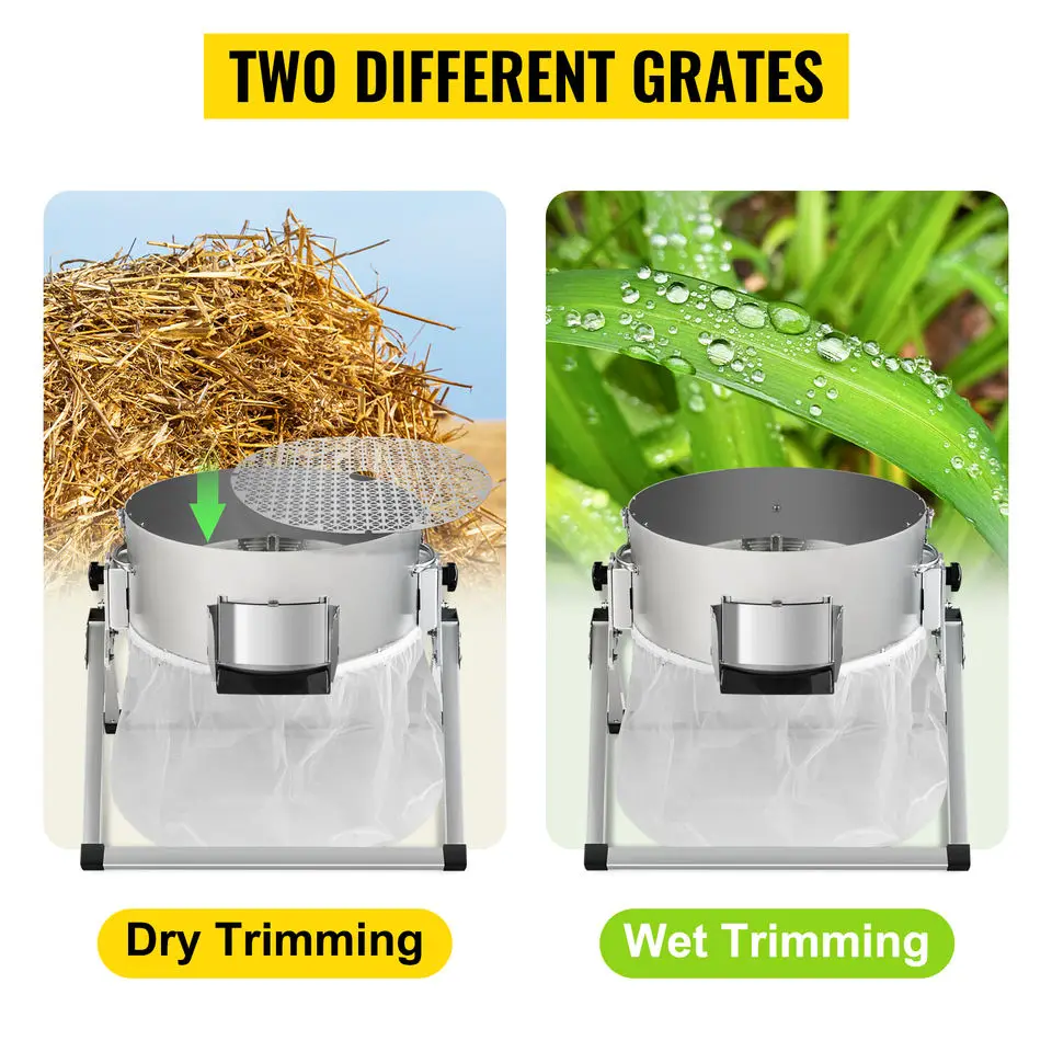 Electric 16 Inch Bud Leaf Bowl Trimmer Machine,Wet Dry Hydroponic Cutting Machine,Stranded Grass Cut Trimmer