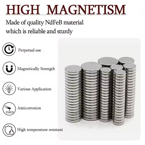Super Strong Round Neodymium Magnet Powerful Magnets N35 Permanent Magnetic NdfeB Refrigerator Magnet 3x3 6x3 8x3 10x3 20x3 30x3 - Image 3