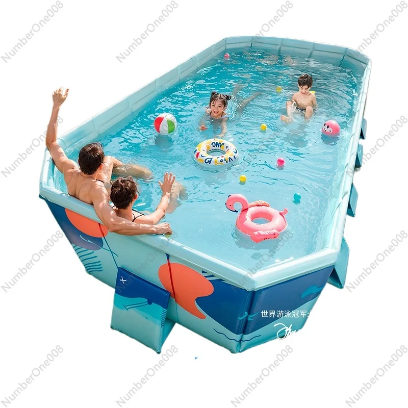 

Free Inflatable Swimming Pool Children's Home Foldable Children's Adult Swimming Pool Family Outdoor Stand Playground