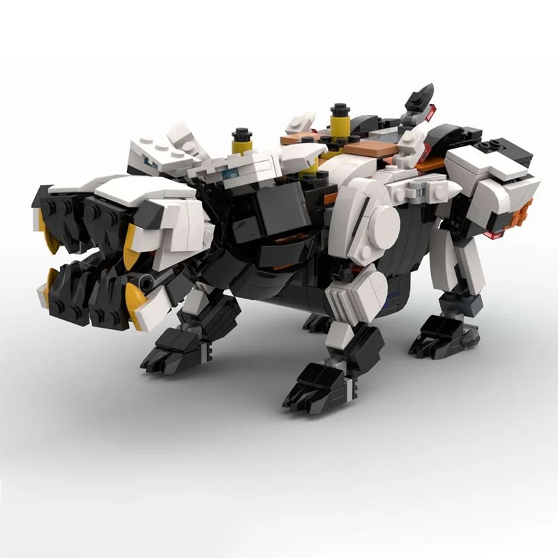 

659pcs MOC Widemaw Apex Horizon Forbidden West Games Model Building Blocks Architecture Creative Christmas Gifts Toy Idea