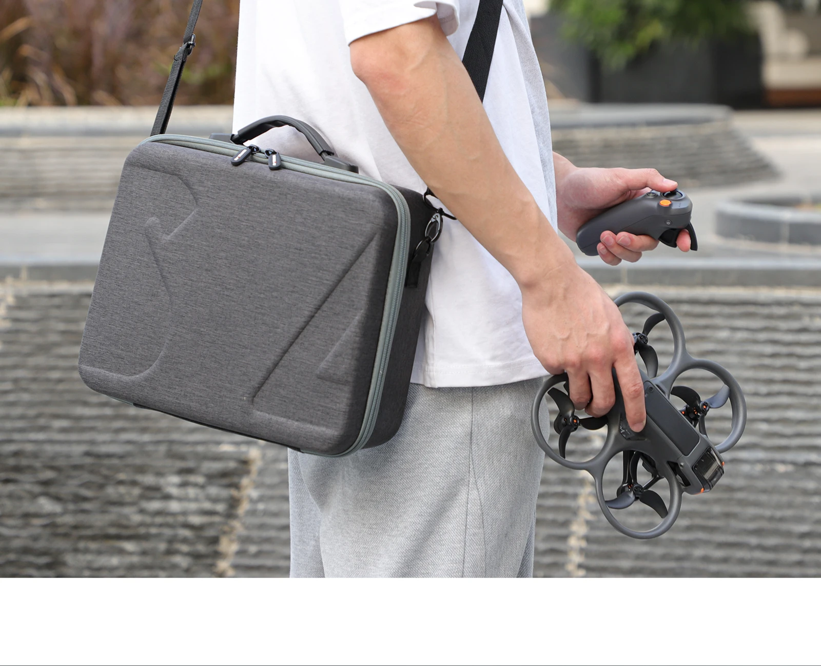 حقيبة يد للتخزين لـ DJI Avata 2 نظارات 3 حقيبة حمل محمولة حقيبة كتف لـ DJI Avata FPV Control 2 3 ملحقات حقيبة السفر