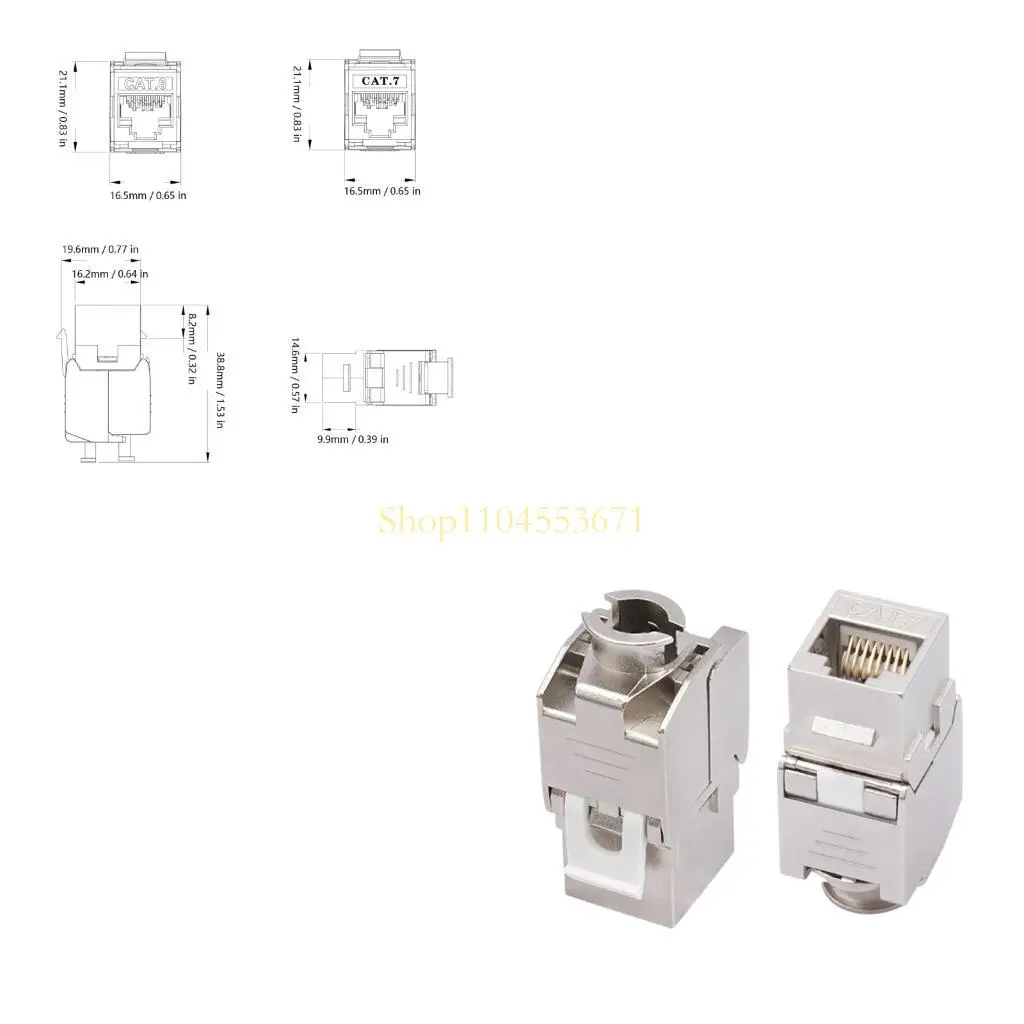 Best Seller Metal Housing Ethernet Coupler Module for Wall Outlet Wiring