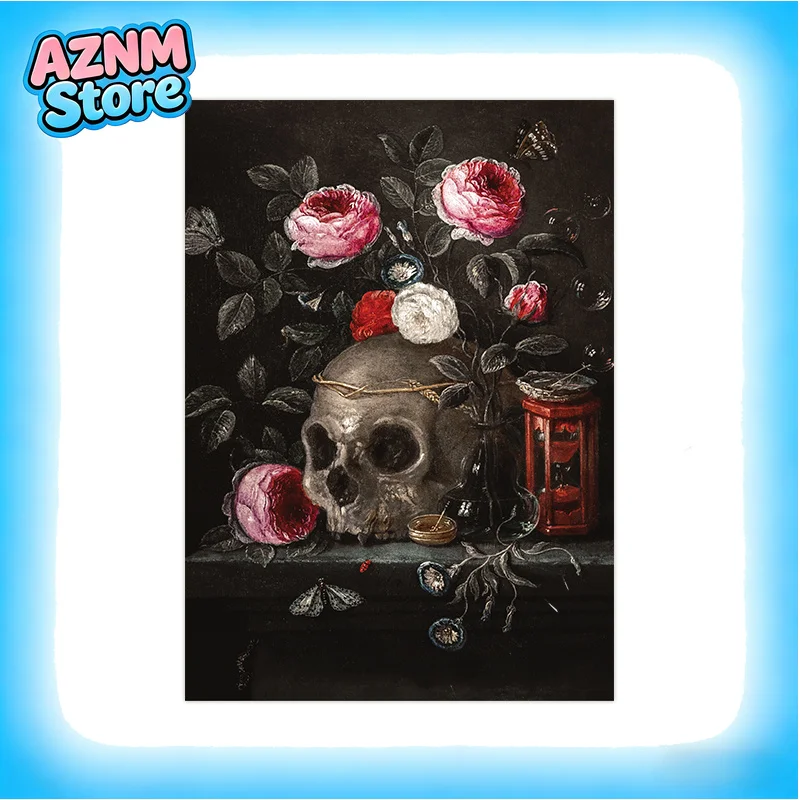 2026 Nachtseulen-Kunstdrucke Dunkle Schwarze Stimmungsvolle Poster Vintage Gotische Totenkopf-Leinwandbilder Dark Academia Wandbilder Wohnzimmer