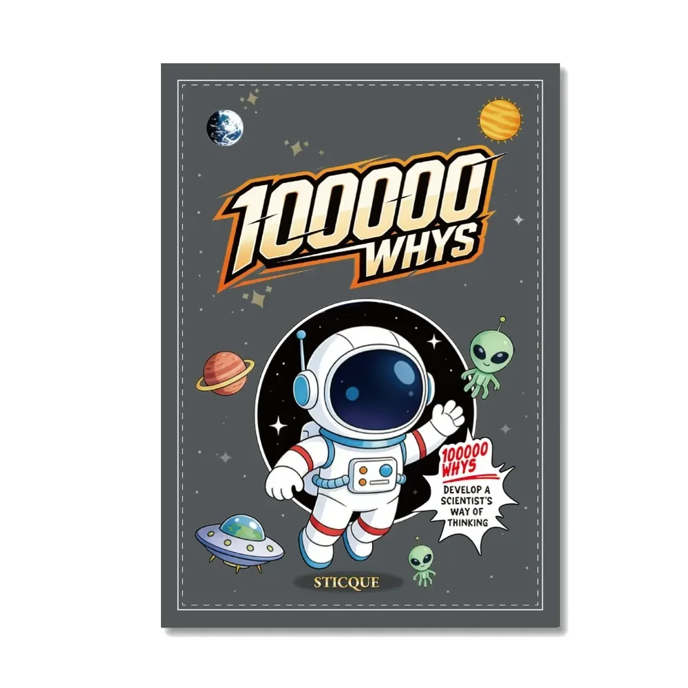 STICQUE 100000 Whys Children's Encyclopedia Book, Popular Primary School Students Extracurricular Reading Kids Popular Science