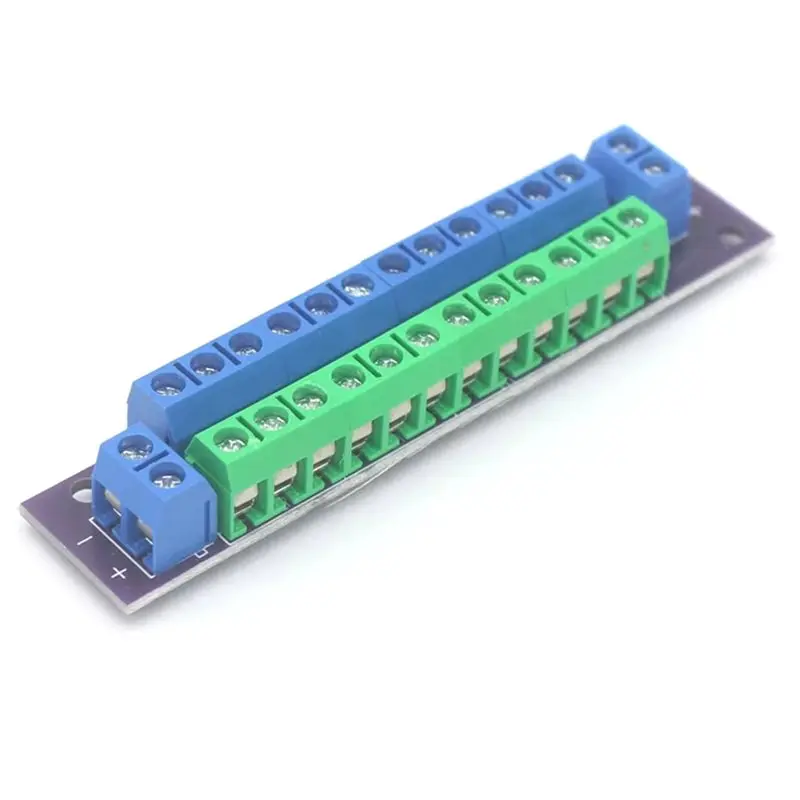 Y42A-Double-Layer Power Distribution Board 2 Inputs 2 X 13 Outputs 1 Unit For DC AC Voltage PCB007 For Model Railway Trains