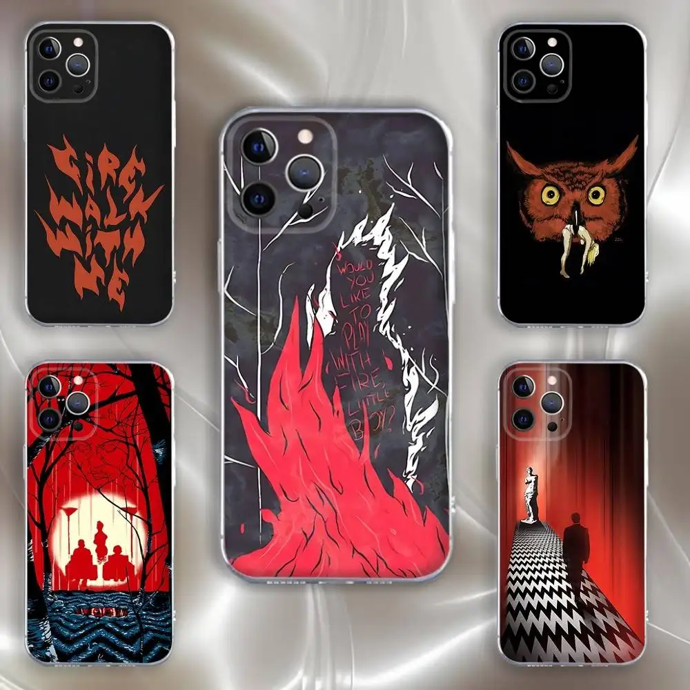 

Twin Peaks Fire Walk with Me Phone Case For iPhone 16,15,14,13,12,11 Pro,Max,Plus,X,XS,XR,SE,Mini Transparent Silicone Soft