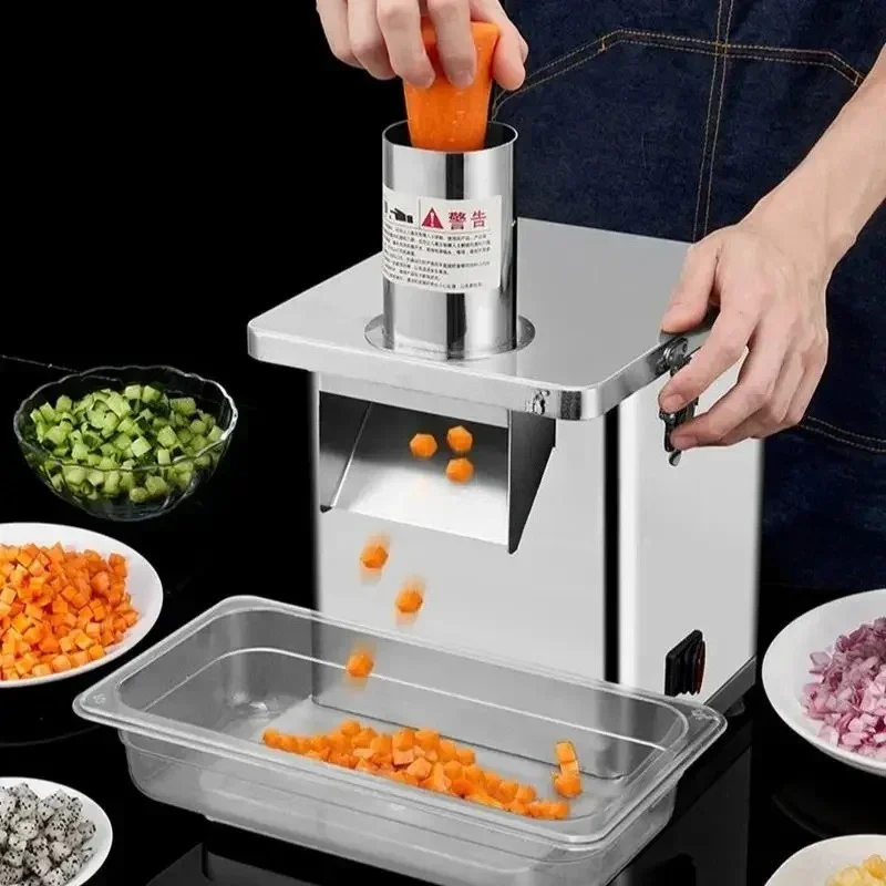 Commercial ege Cutter Fruit Slir Tomato Pies or Cube Cutting Stainless Steel Food Prossor