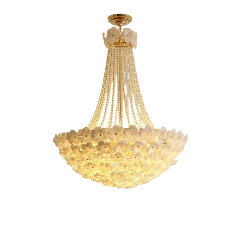 

Living room 2025 new light luxury French hall main light, duplex villa advanced bedroom light