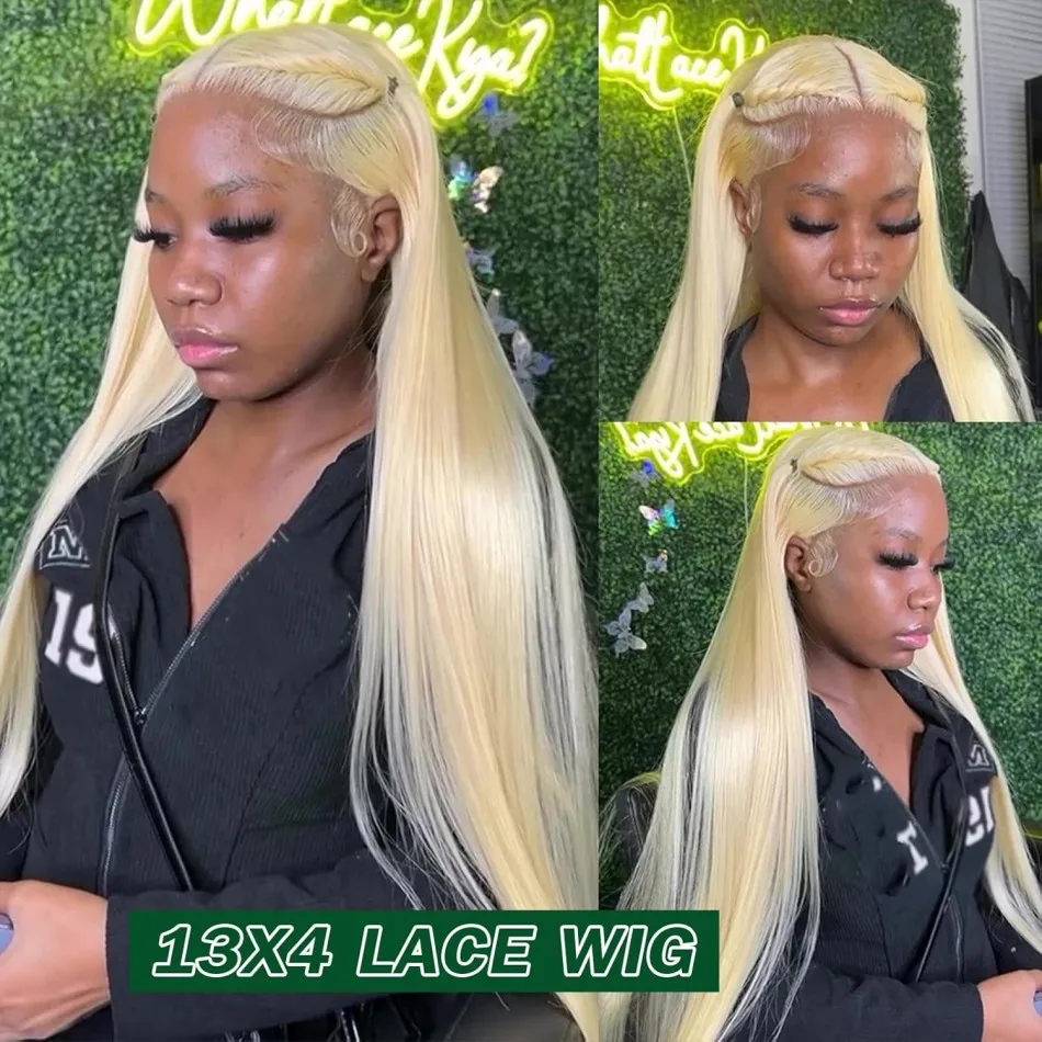 Perucas de cabelo humano reto 613 loira 13x6 hd peruca frontal do laço 220 densidade perucas dianteiras do laço 100% cabelo humano 38 Polegada peruca preplucked