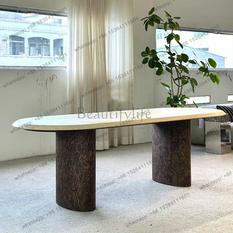 

Retro, dining table, living room, home tea, balcony table, creative workbench