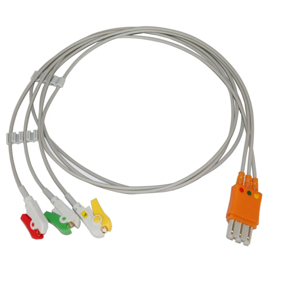 3-lead leadwires , IEC, Grabber ,Connect to MC065-3,OR Operation, with HF 10K resistance