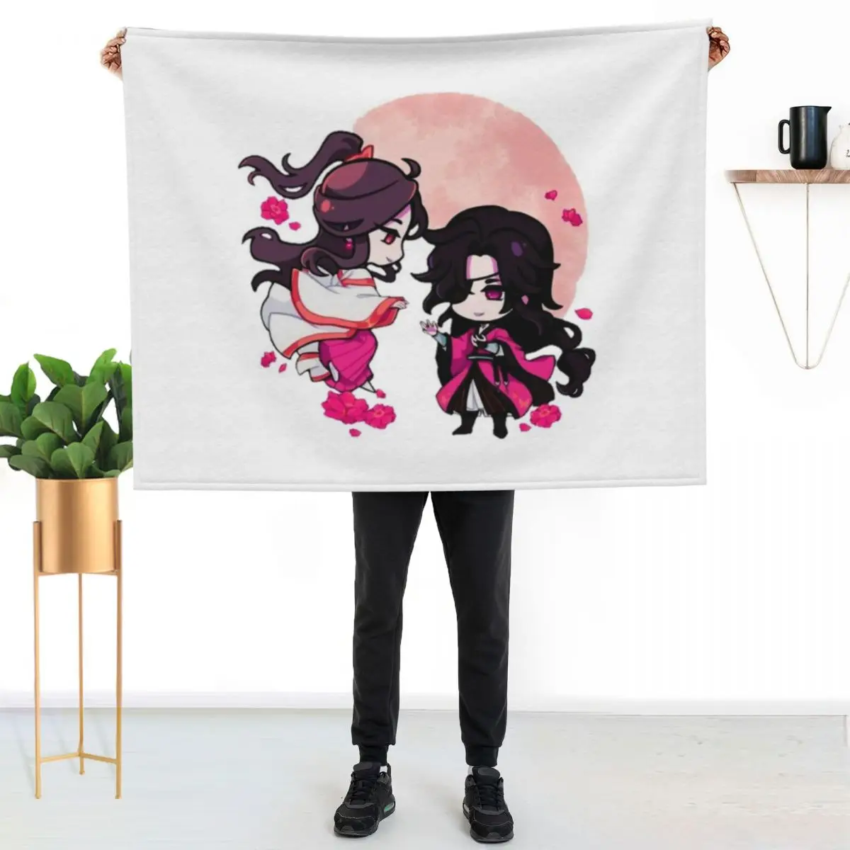 Heaven Official's Blessing Throw Blanket For Baby blankets ands Nap Polar blankets and throws funny gift Blankets