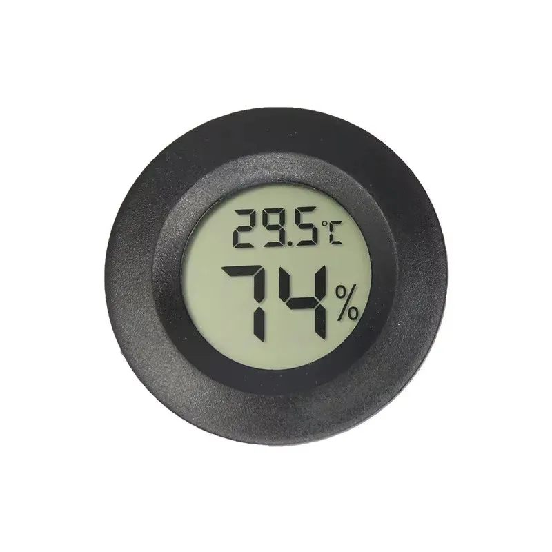 Outdoor Sports Thermometer, Reptile Electronic Hygrometer, Round Hygrometer, Camping Equipment Tool Accessories, Outdoor Gadget