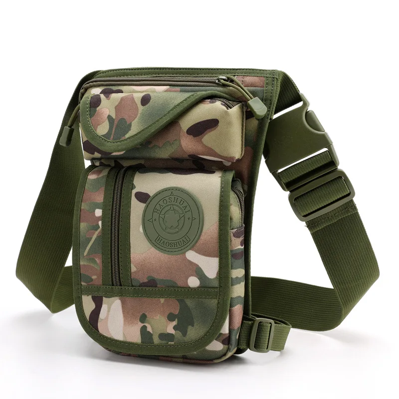 

Холщовые/нейлоновые сумки для мужчин, поясная сумка для ног, мотоциклетный ремень через плечо, мужской набедренный кошелек с несколькими карманами