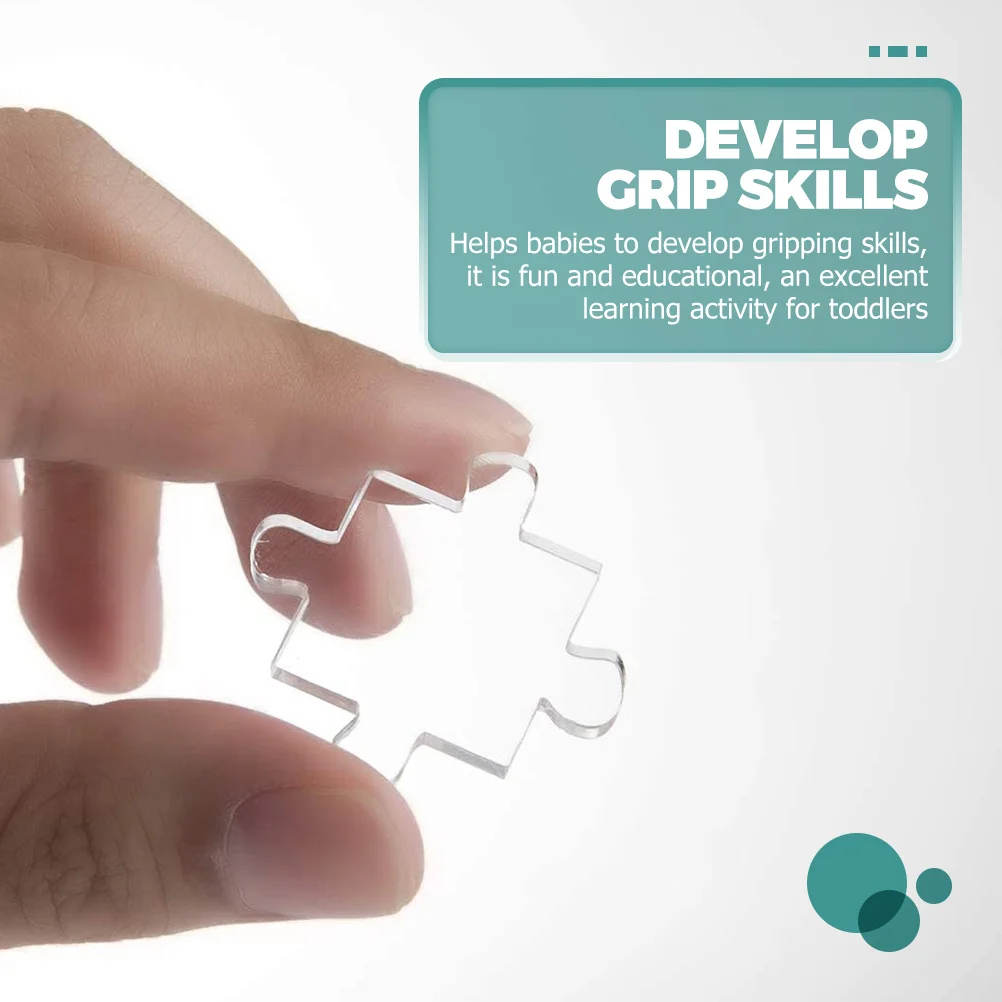 

108Pcs Clear Puzzle for Children Educational Jigsaw Game Hand Eye Coordination Skill Development Learning Gift for Boys Girls