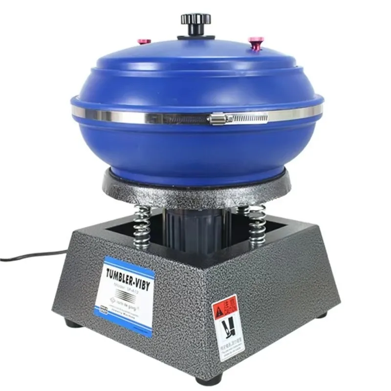 Goldsmith Tools 12-Inch Vibrator Tumbler Silver Jade Polisher Agate Metal Objects 6L Jewelry Vibrating Tumbler Polishing Machine