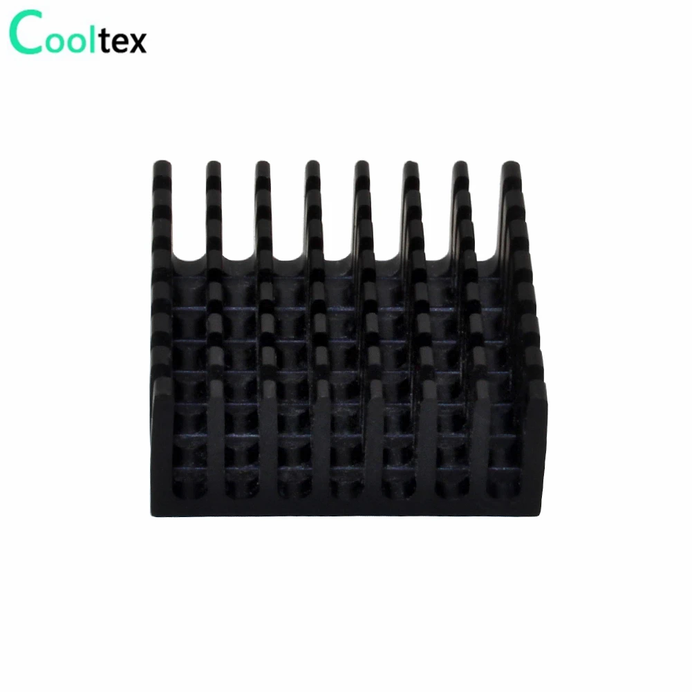 10pcs 25x25x10mm Aluminum Heatsink Radiator Cooling COOLER Heat sink for Electronic Chip IC MOS With Thermal Conductive Tape