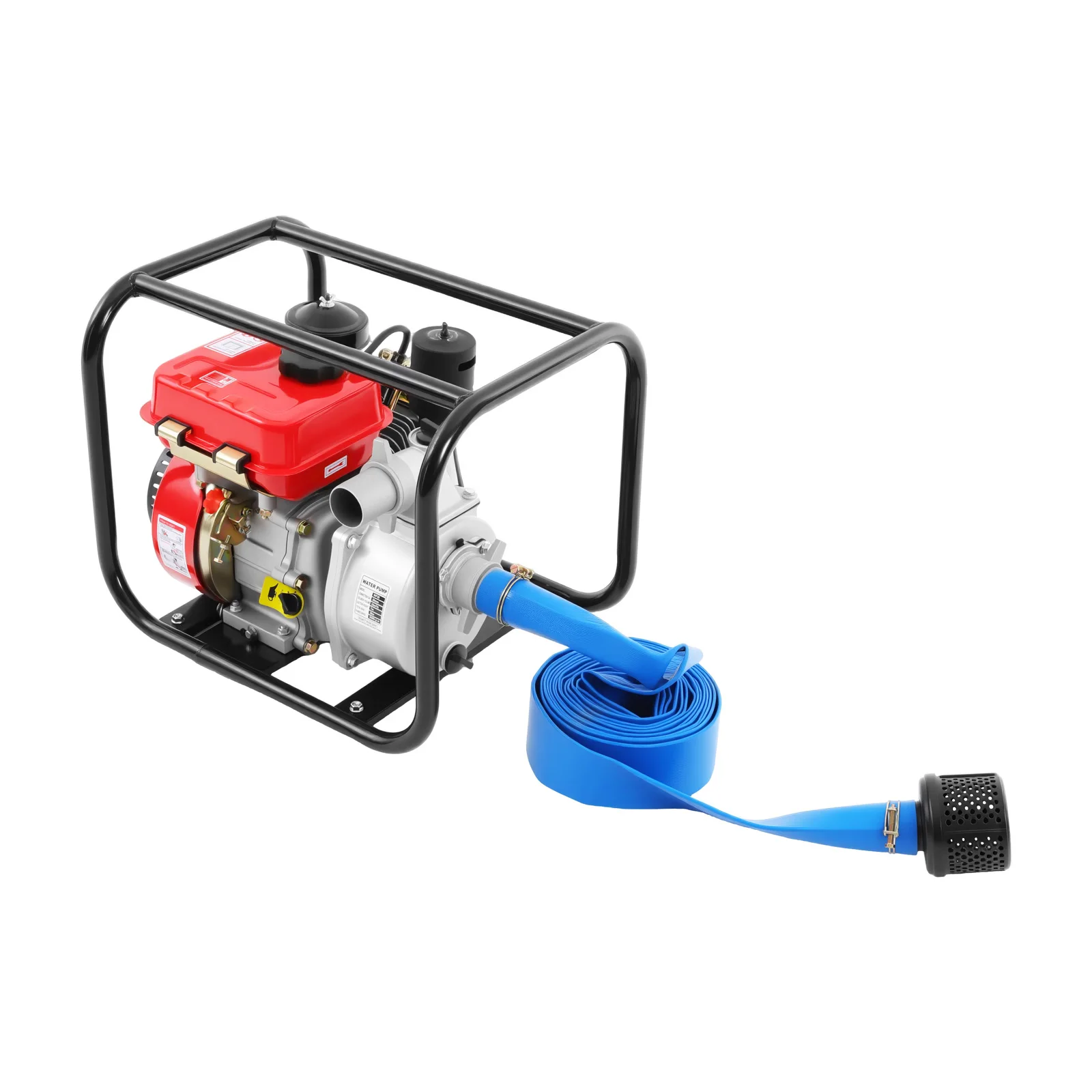 7.5hp 210cc 4-Stroke Diesel Engine Water Pump Air Cooled Single Cylinder 110gpm Flow Water Transfer Pump 2 Inch Water Pump for Farm Irrigation Drainage