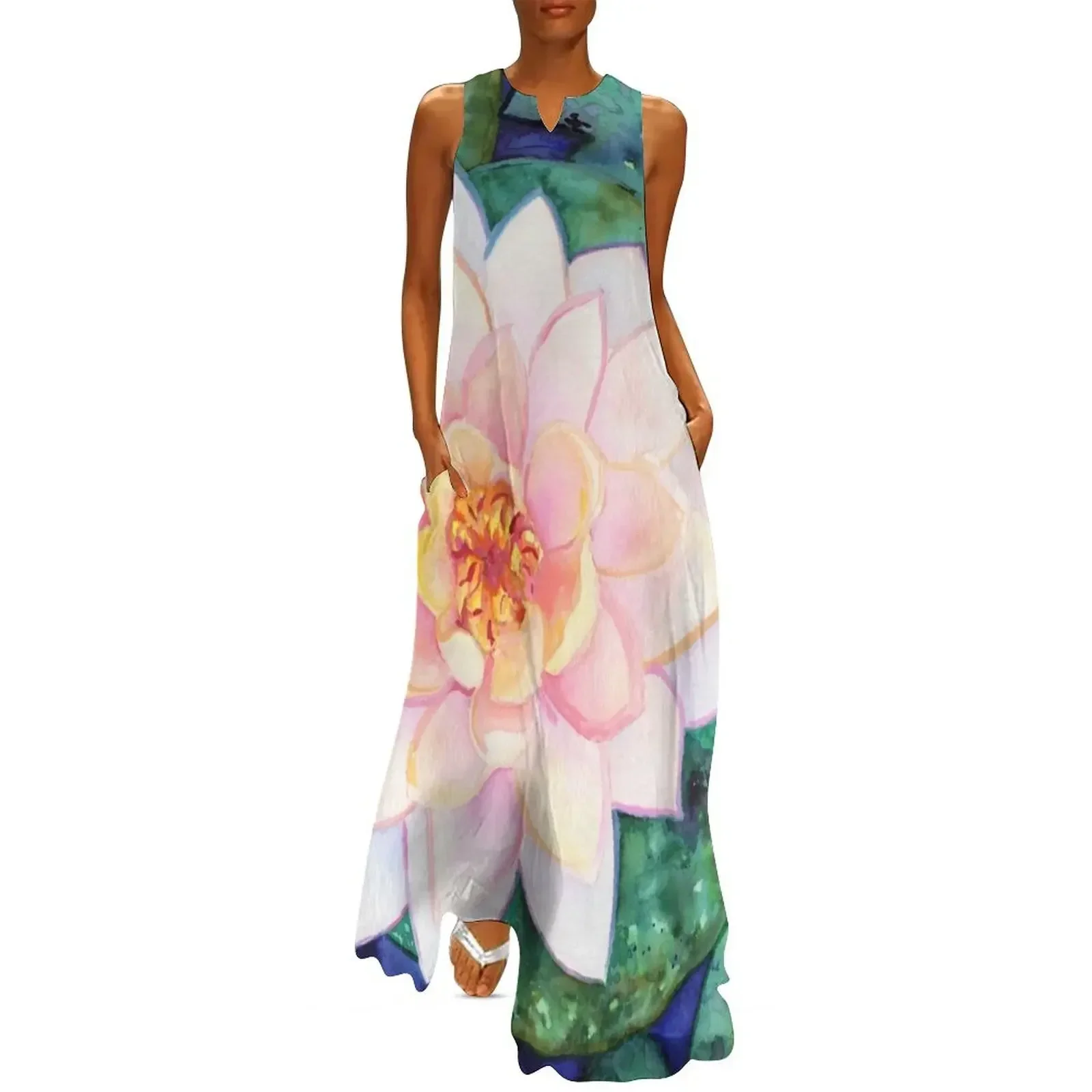 

Waterlily Long Dress Dress women womens clothing Dance dresses elegant women's dresses sale Dress