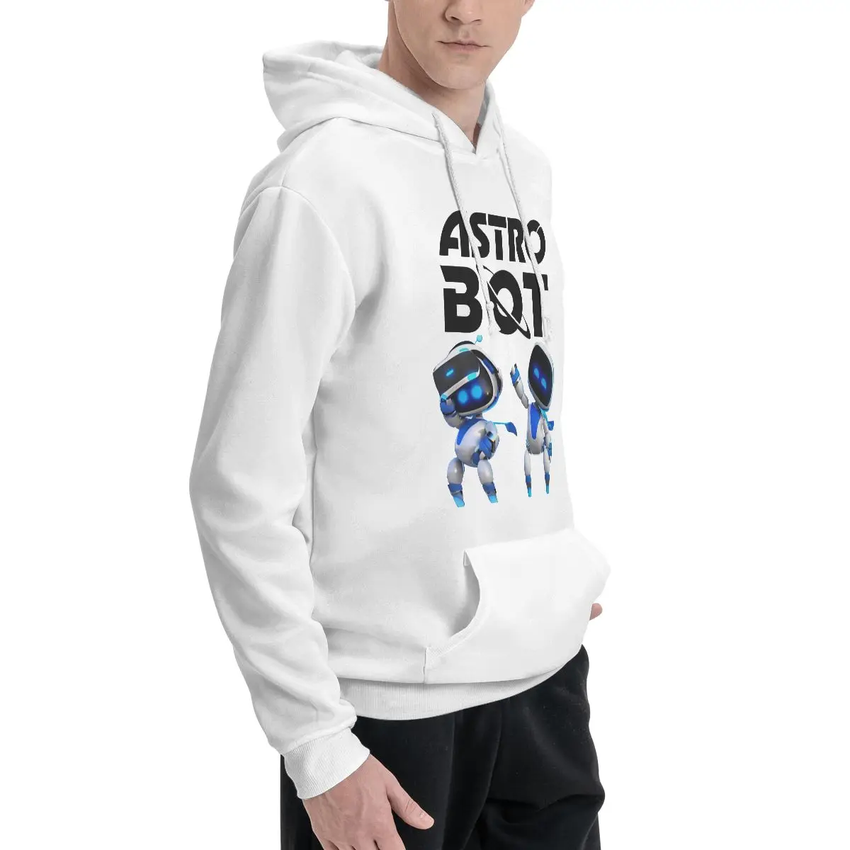 Funny Hoodies Couple Thin Fleece Sweatshirt Man Astrobots Playroom Game Cotton Hooded Sweatshirt Printed Hoodie Shirt