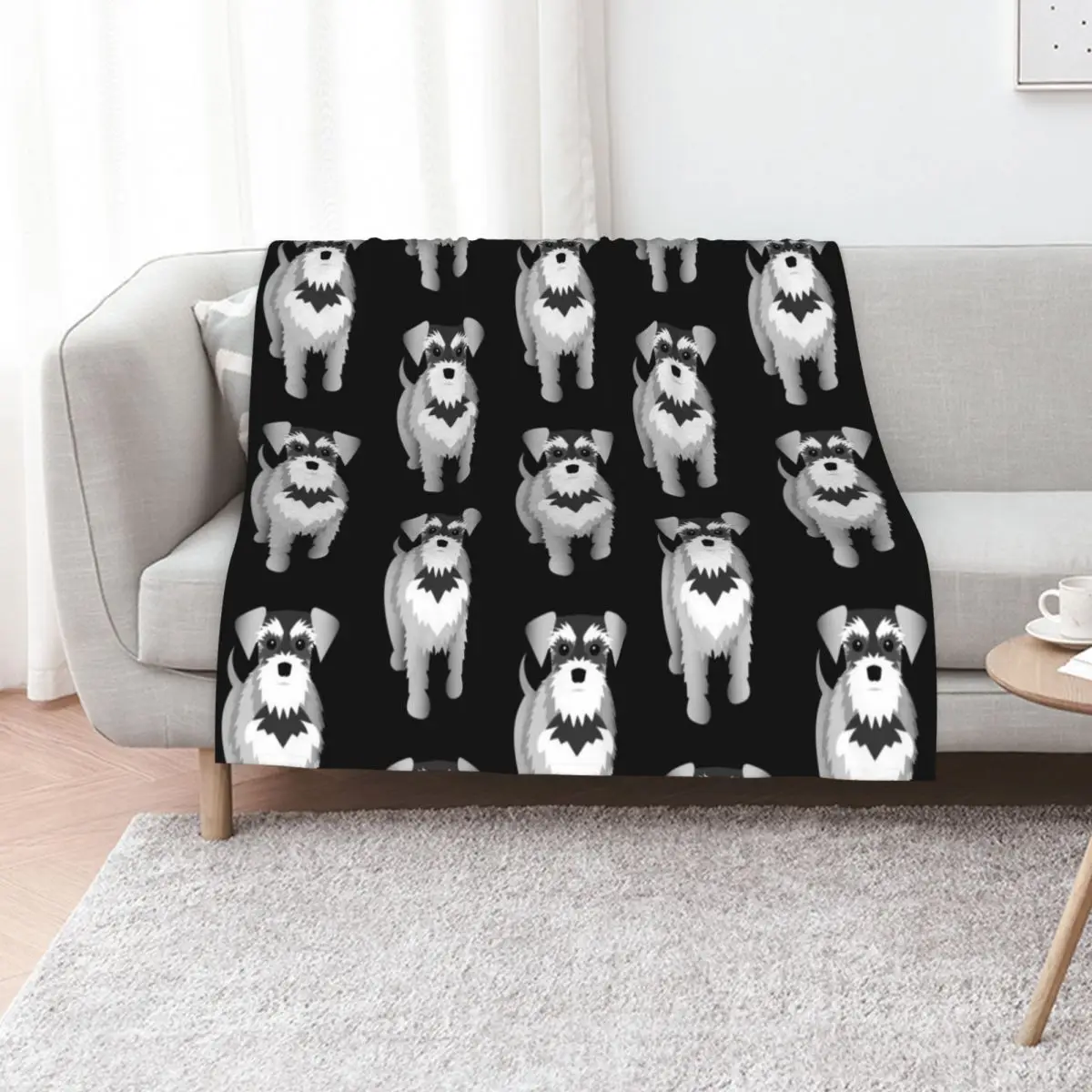 Schnauzer Throw Blanket warm for winter Blankets Sofas Of Decoration Travel cosplay anime Blankets For Baby Giant Sofa Blankets