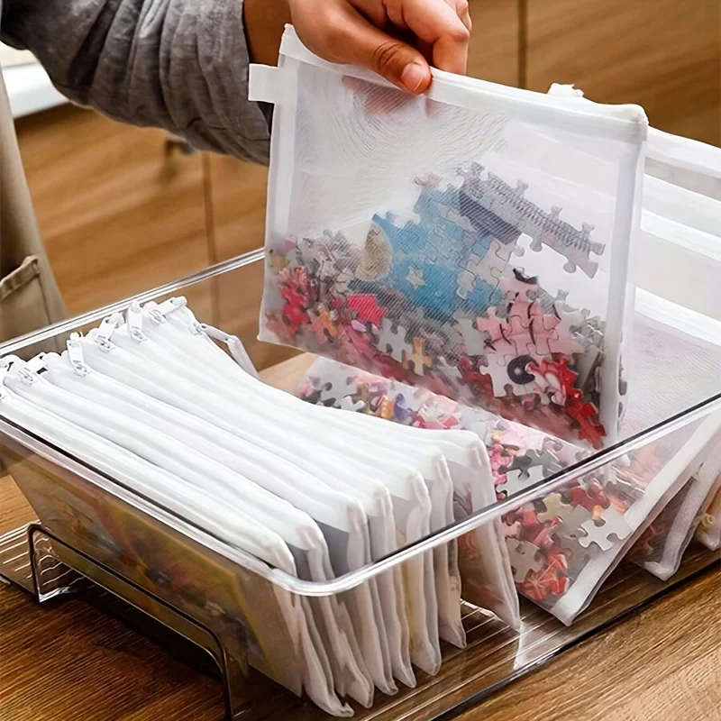 6 Stück A6/A5/A4 Netz-Aktentaschen mit Reißverschluss, Nylon-Mesh-Kosmetiktaschen, Dokumententaschen, Federmäppchen, Mehrzweck-Reiseorganisatoren