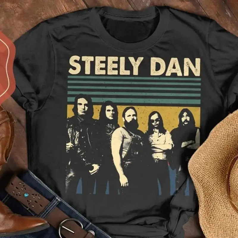 Идея футболки Steely Dan, черные мужские все размеры Ac439