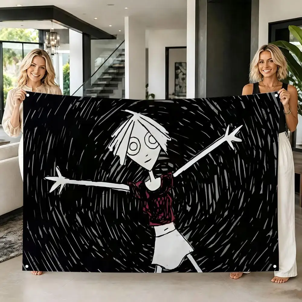 Folk Rock Band L-Louise Attaque Flags Tapestry Creative Pattern Photo Living Room Wall Art Party Outdoor Decor