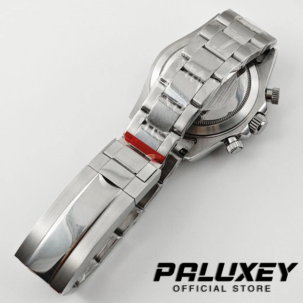 Daytona 40 mm VK63 Saphirglas-Uhrengehäuse, Keramiklünette, Herrenuhr-Zubehör, geeignet für VK63 VK63A VK64 Quarzwerk – Detail 6