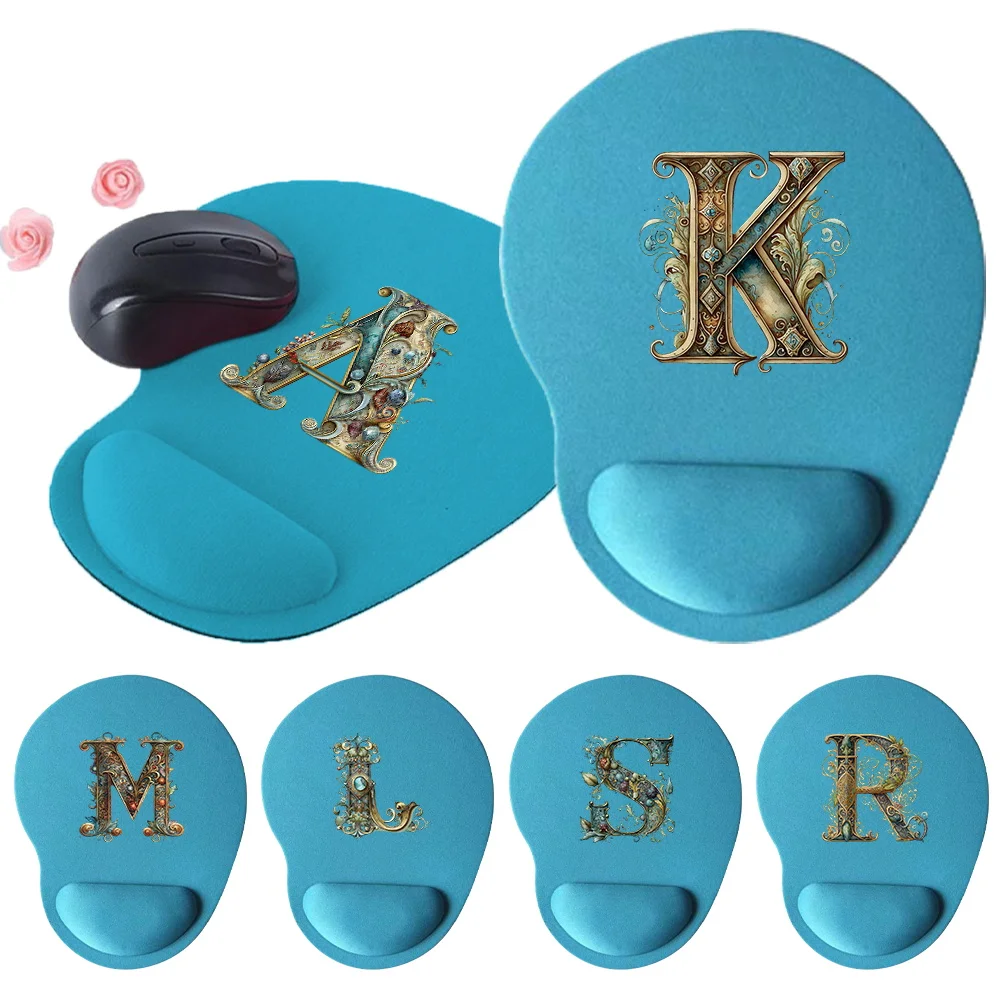 Mouse Pad Relieves Hand Fatigue Laptop Computer Office Anti Slip High-Grade Desk Mat Office Accessories Graphic Letter Series