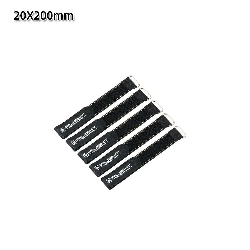 5 Stück 10X100mm / 10X130mm IFlight Magic Sticker Tape Nylon Lipo Akku-Gurtband Wiederverwendbarer Kabelbinder für FPV RC Akku