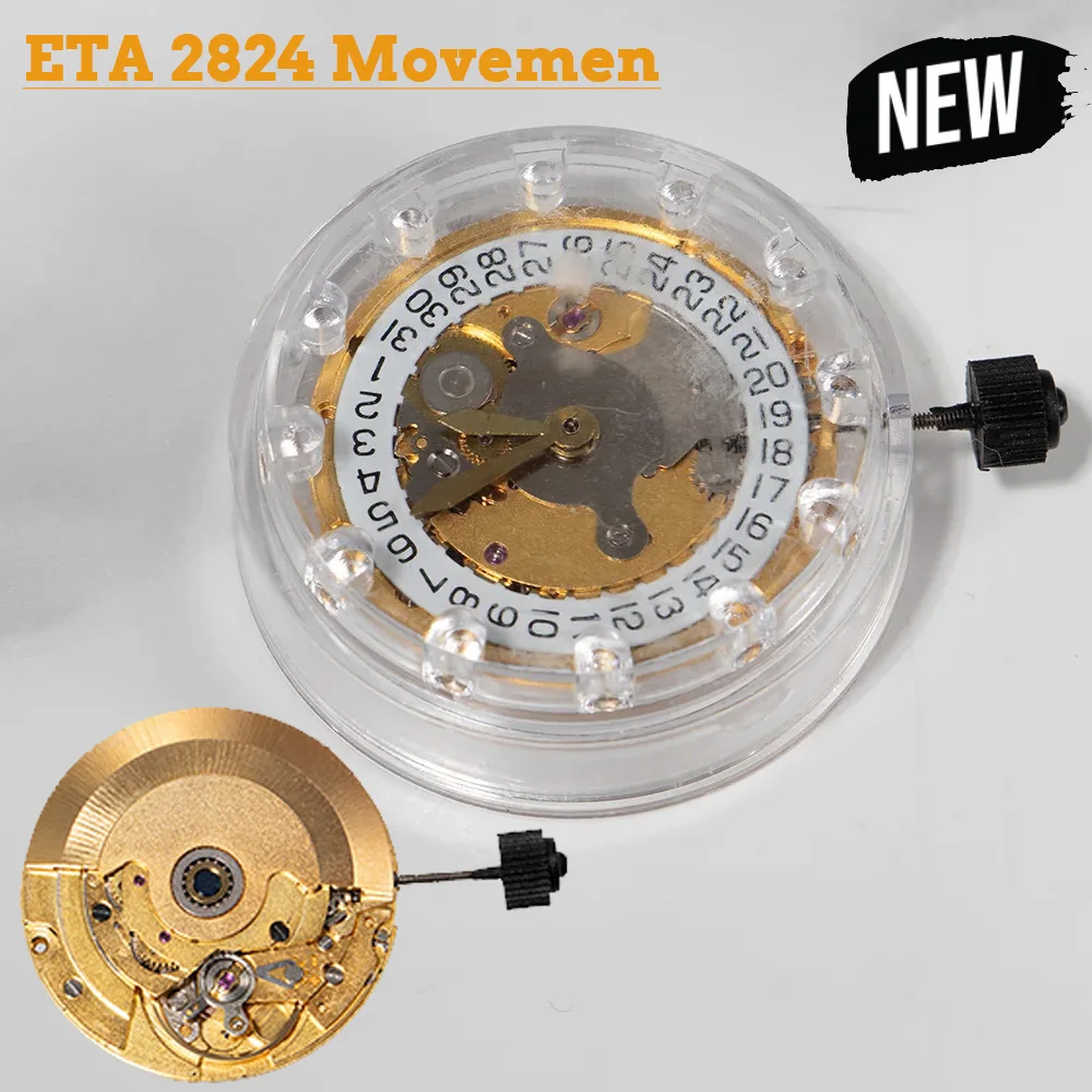 For ETA 2824 Watch Automatic Mechanical Movement Replacement Gold/Silver Version Top Clone 2824 Repair Tools and Kits