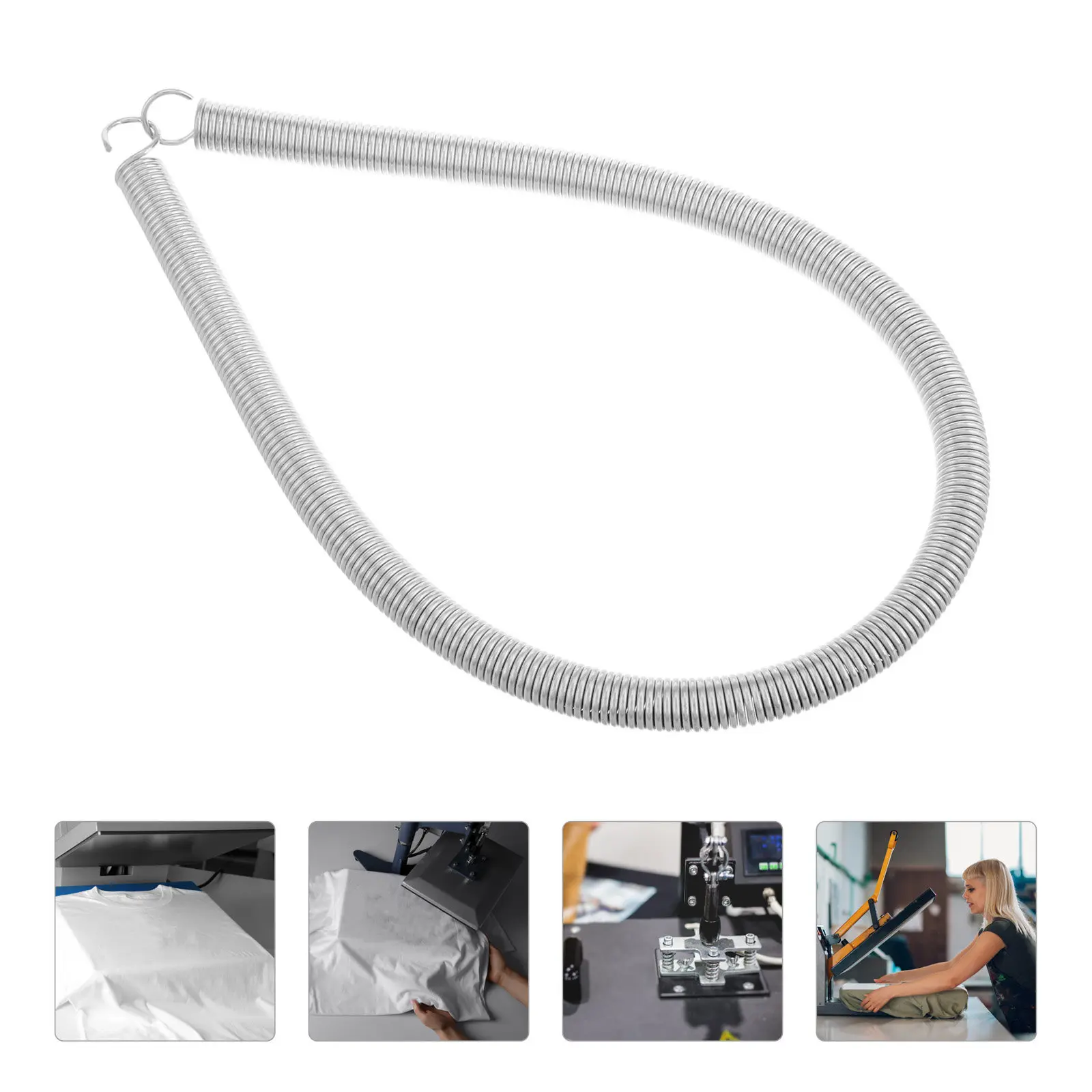 Titanium Steel Heat Resistant Extension Hook Spring for Pneumatic Heat Press Machine Fabric Crafts Mechanical Repair Small Steel