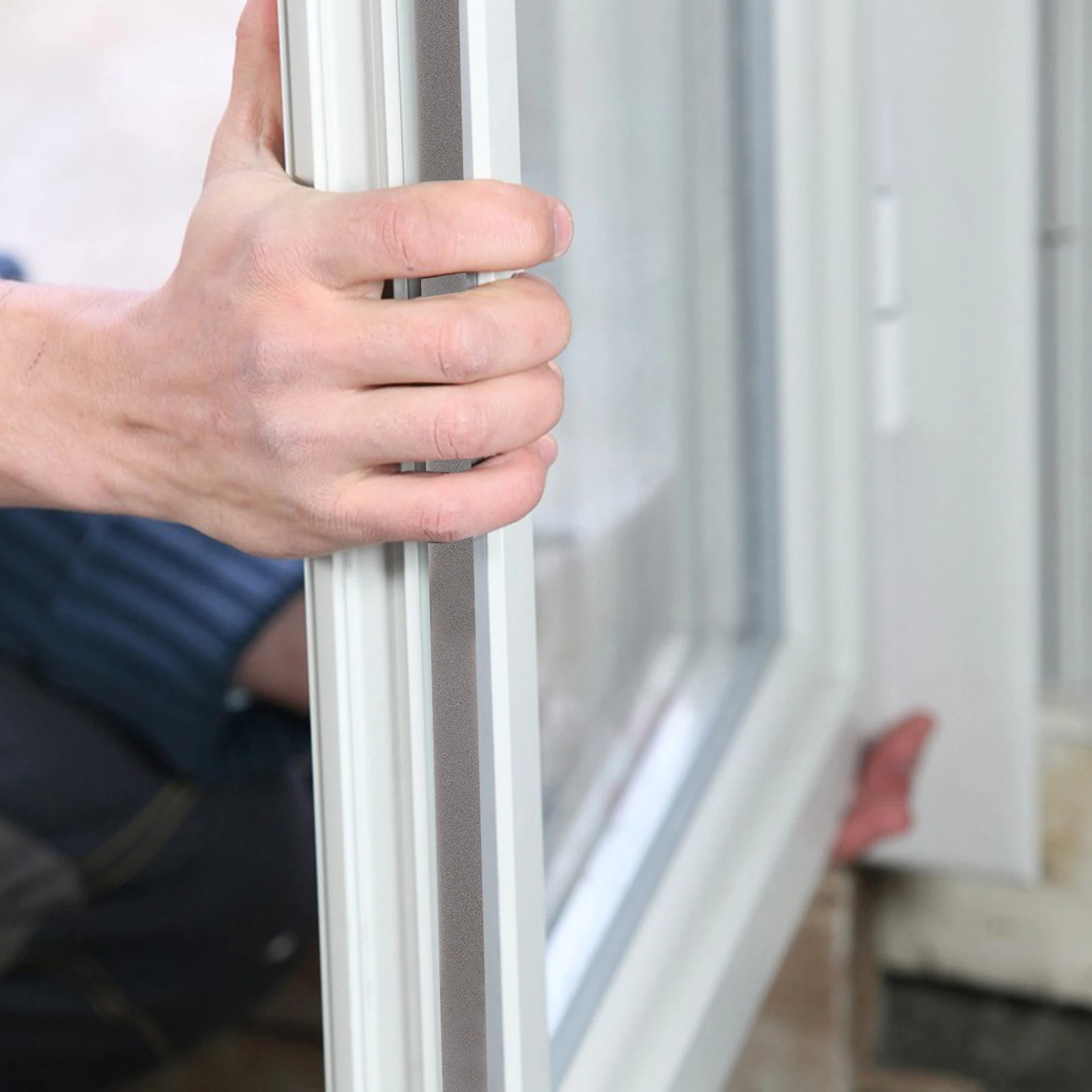 

2 Rolls Soundproofing Strip Door Bottom Seal Strip Flexible Weather Stripping for Windows Doors Dust Windproof Easy Install