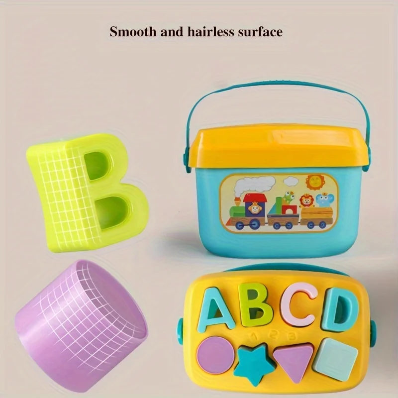 لعبة كتل الحروف من موارد تعلم الطفل، لعبة محرك دقيقة، التعليم المبكر، التعرف على الألوان، ألعاب على شكل حروف أبجدية للأطفال الصغار