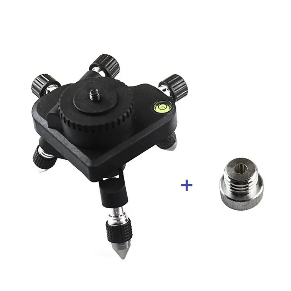 Level Base Adjustable Rotation Meter Tripod Bracket 1/4\