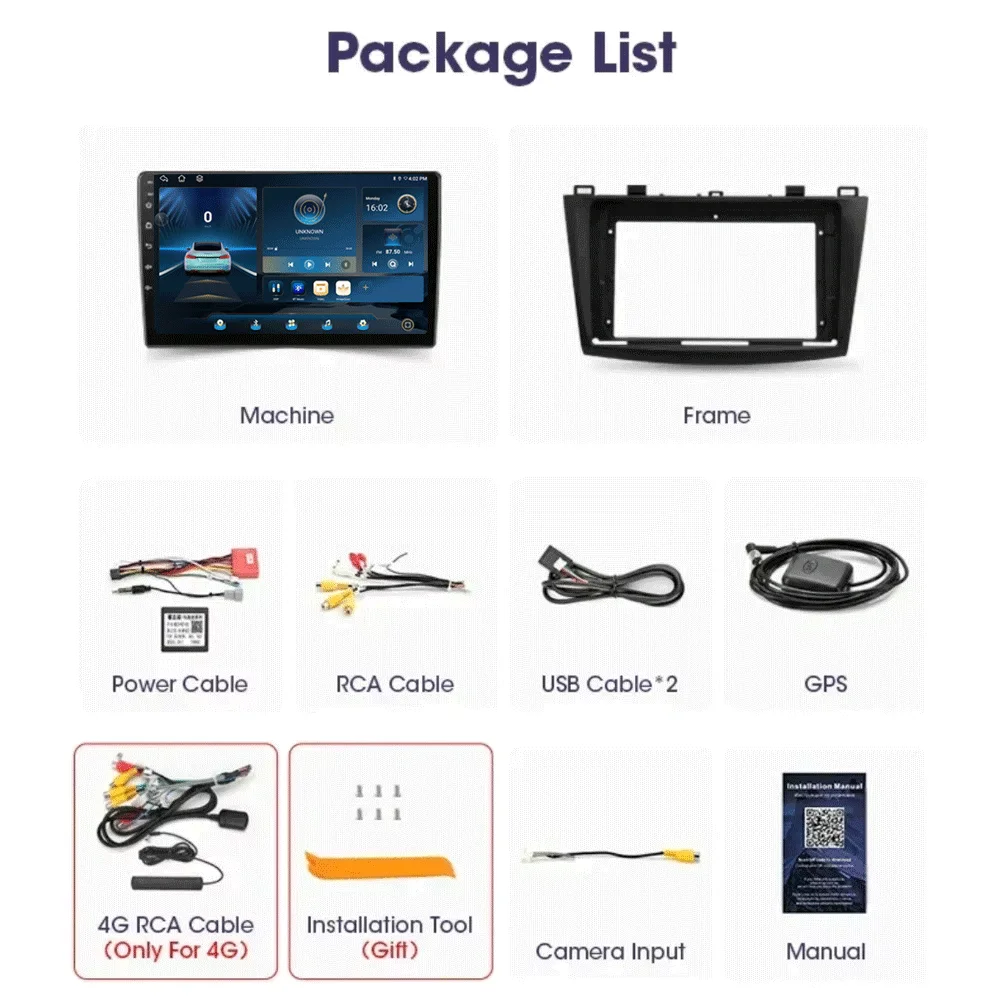 Android 16 Car Radio 8Core For Mazda 3 II For Mazda3 BL 2009 2010 - 2013 Carplay Auto Multimedia GPS Video Head Unit 2Din Player view 3