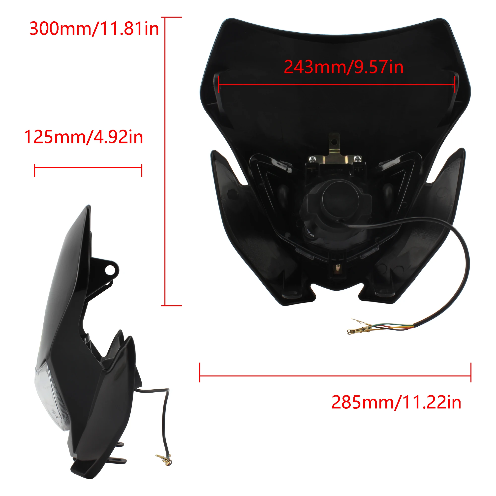 Motorcycle LED Headlight For Yamaha Kawasaki For Suzuki Honda KLX CRF WR YZ 250 450 Universal Enduro Dirt Bike Accessories