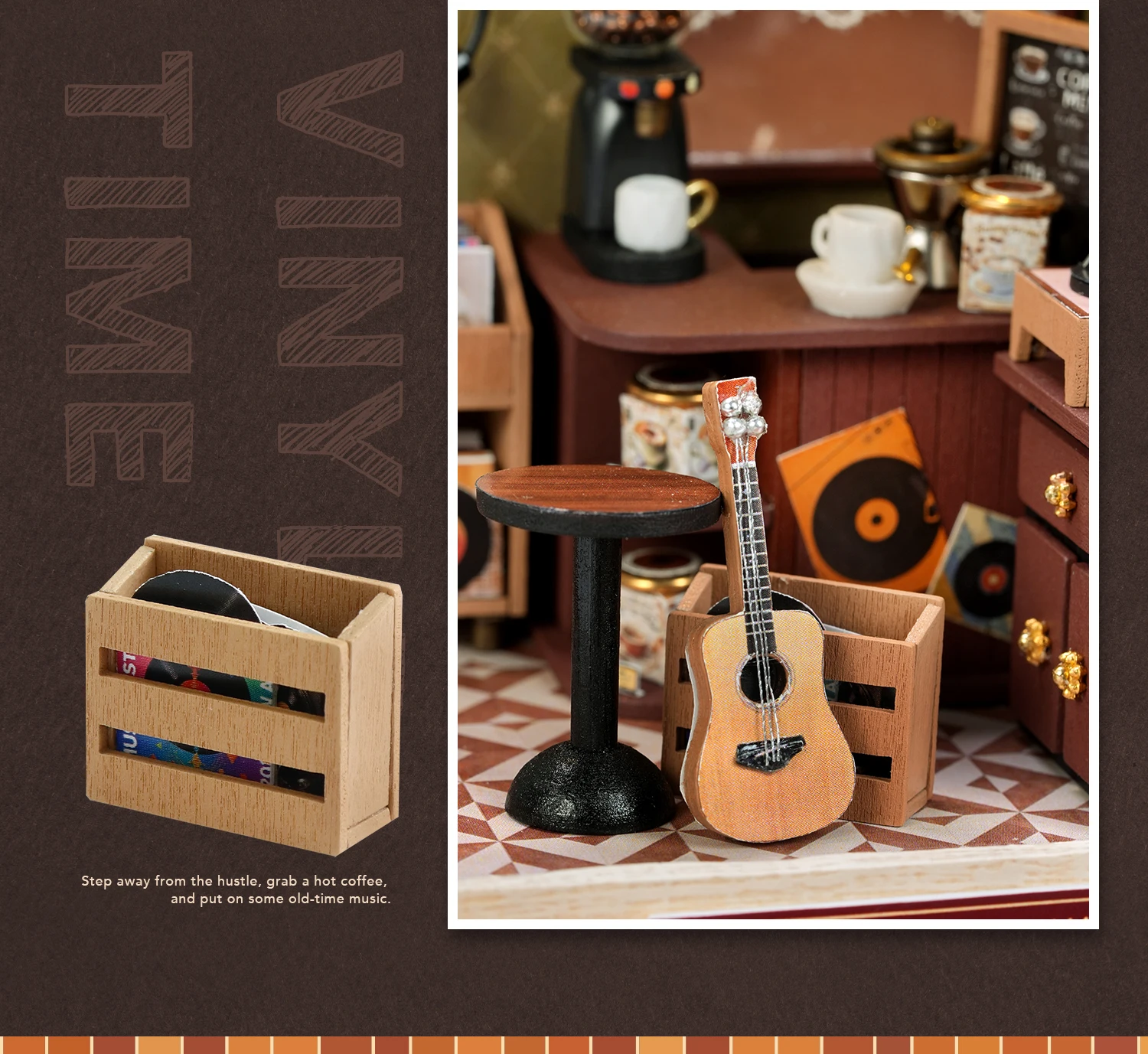 Miniature Doll House DIY Small House Kit Handmade 3D Puzzle Assembly Model Building Room Home Decor Wooden Craft Birthday Gifts