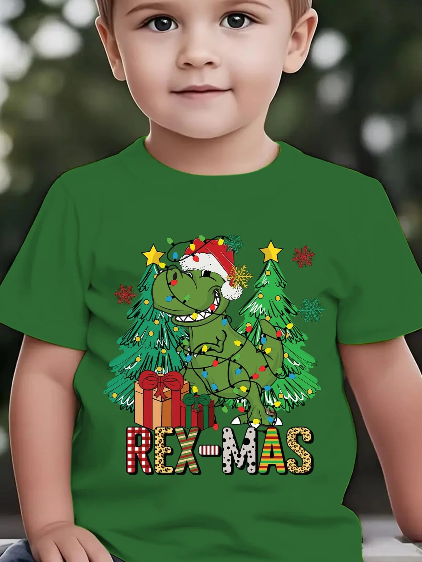 CHRISTMAS Summer Children's Fashion T-shirt 