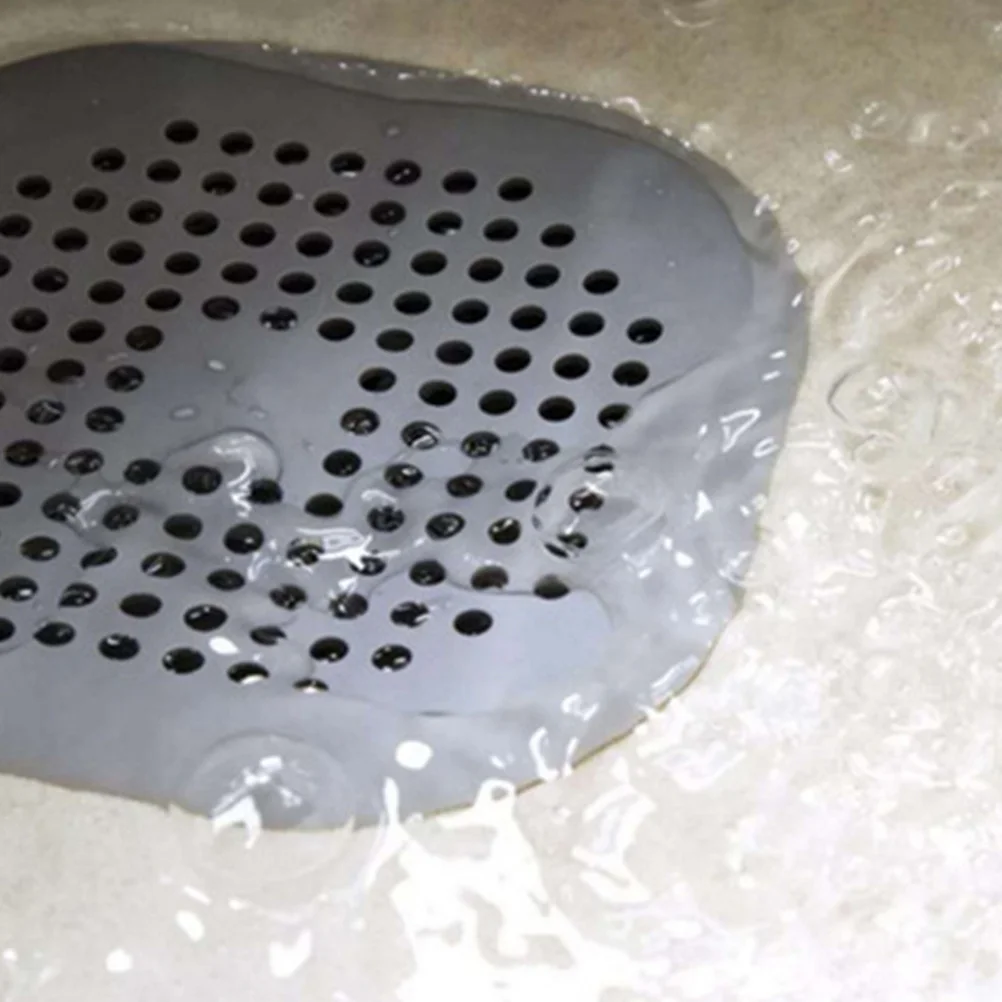 

5Pcs Hair Catcher Silicone Drain Filter Stopper Strainer for Kitchen Bathroom Shower Anti-Clogging Sewer Colanders Sink Filter