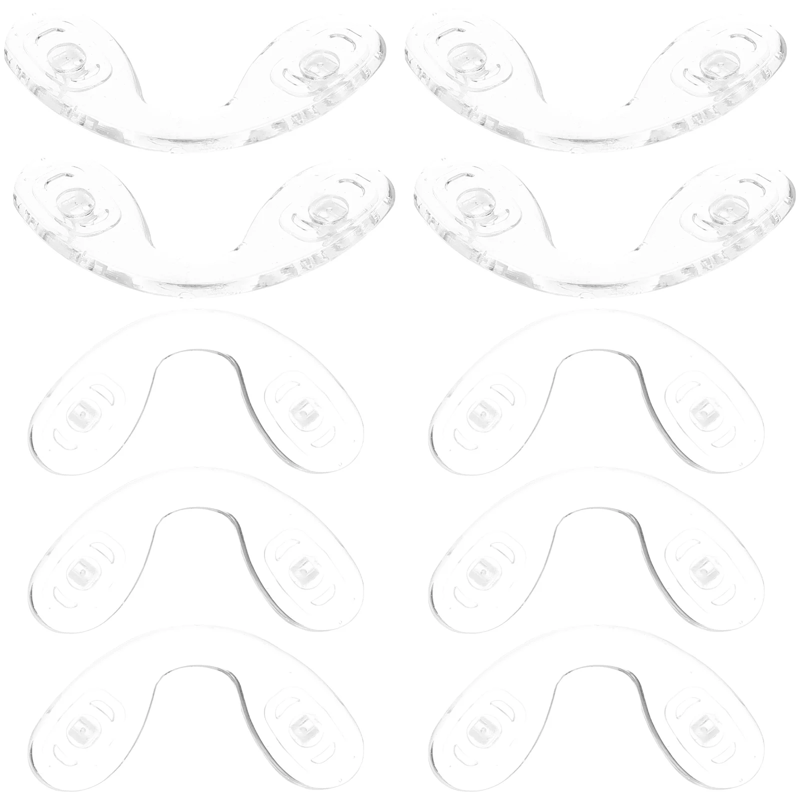 

10pcs Silicone Nose Pads 31x17mm Anti Slip Gel Cushions Eyeglasses Accessories Glasses Repair Tools No Slip Pads