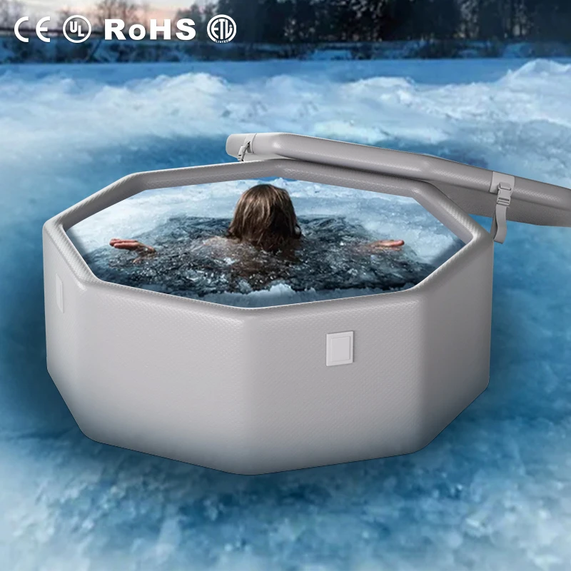 

Multi-person Outdoor Octagonal Inflatable Hot Tub for Outdoor Cold Plunge Ice Bath Waterproof Portable Inflatable Large Bathtub
