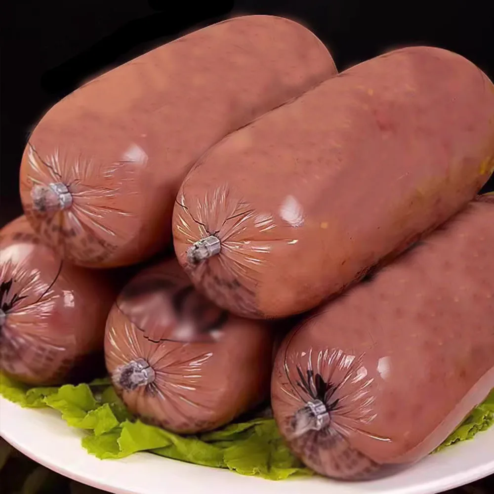 

1 шт., пластиковый корпус для колбас, ширина 115 мм, большой размер, прозрачный, устойчивый к высоким температурам, упаковка для колбас, кухонные инструменты