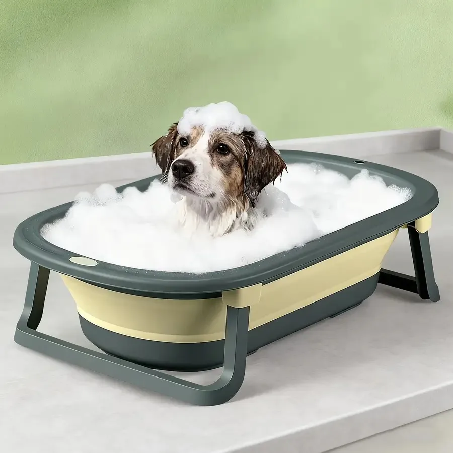 

Многофункциональная складная ванна для животных Morandi Color с отверстием для слива и ручкой, портативная ванна для собак для использования в помещении и на улице, 1 шт.